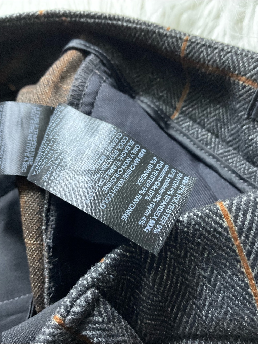 WHBM Elle Slim Ankle Check Pants - Picture 4 of 5